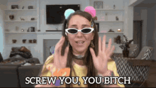 Jenna Marbles Claires GIF - Jenna Marbles Claires Screw You GIFs
