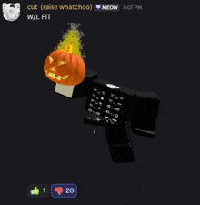 a screenshot of a video game with the words cut ( raise whatchoo ) w / l fit at the top