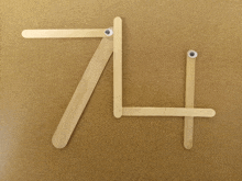 74 Number GIF - 74 Number Popsicle Sticks GIFs