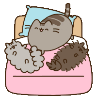 Fat Cat With Friends Sticker