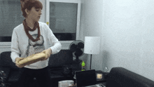 Lindsey Stirling Bread GIF - Lindsey Stirling Bread Throw GIFs