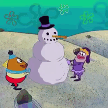 Sponge Bob Snowman GIF - Sponge Bob Snowman Destroyed GIFs