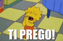 Ti Prego Ti Scongiuro Ti Supplico Preghiera Dai Lisa Simpson In Ginocchio GIF - I Beg You Praying The Simpsons GIFs