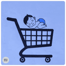 Baby Cart For Baby GIF - Baby Cart For Baby Baby Sleeping GIFs