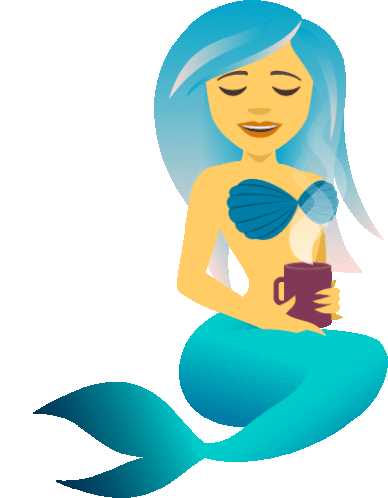 Coffee Mermaid Life Sticker - Coffee Mermaid Life Joypixels Stickers