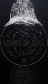 a logo for sound of soul shows a globe with smoke coming out of it