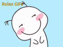a cartoon drawing of a baby with the words rolex gifs written above it