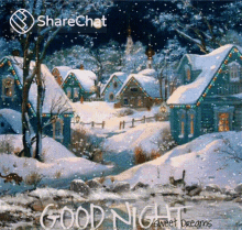 Good Night Sweet Dreams GIF - Good Night Sweet Dreams Winter GIFs