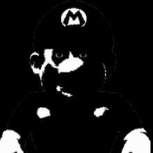 Creepy Mario GIF