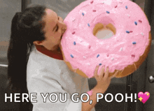 Eating Hungry GIF - Eating Hungry Giant Donut GIFs