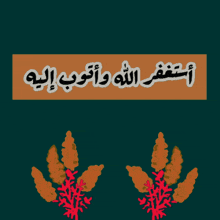 a drawing of a plant with the words in arabic on it