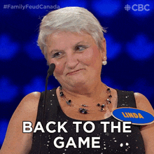 Back To The Game Linda GIF - Back To The Game Linda Family Feud Canada GIFs