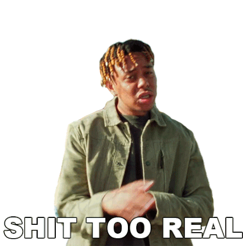 Shit Too Real Ybn Cordae Sticker - Shit Too Real Ybn Cordae Dream In Color Song Stickers