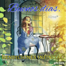 Buenos Dias Bendiciones Infinitas GIF - Buenos Dias Bendiciones Infinitas Cafe GIFs