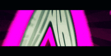 the letter a is glowing in pink and white