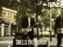 Travis Dougie Payne GIF - Travis Dougie Payne Smells Like Monday GIFs