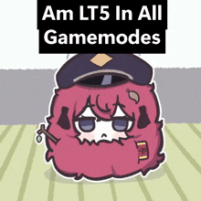 a cartoon character with the words am lt5 in all gamemodes on top of it