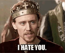 I Hate You GIF - Hate You Tom Hiddleston GIFs