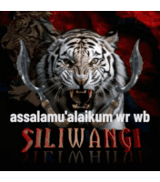 a picture of a tiger with the words " asalamu ' alaikum wr wb " on the bottom
