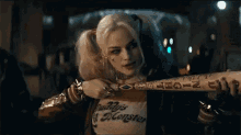 Crazy Girl GIF - Suicide Squad Bat Harley Quinn GIFs