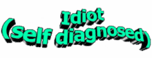 Idiot Self Diagnosed GIF - Idiot Self Diagnosed Text GIFs