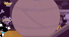 a dalmatian dog is holding a spoon in a disney preview