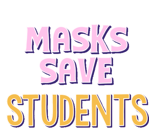 Masks Save Students Masks Sticker - Masks Save Students Masks School Stickers