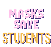 Masks Save Students Masks Sticker - Masks Save Students Masks School Stickers