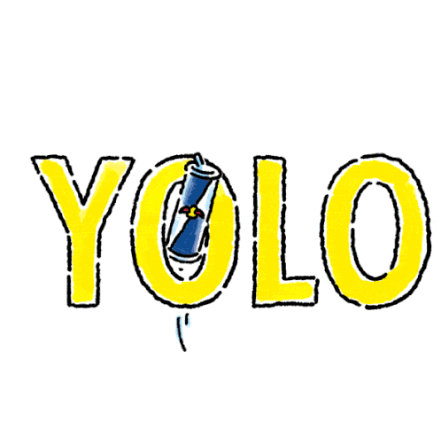 Yolo Red Bull Sticker - Yolo Red Bull You Only Live Once Stickers