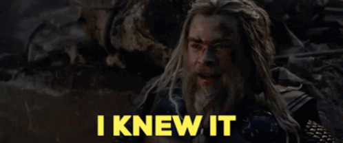 Thor I Knew It GIF - Thor I Knew It Thought So - Discover & Share GIFs