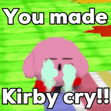 Kirbo Kirby GIF - Kirbo Kirby Sad GIFs