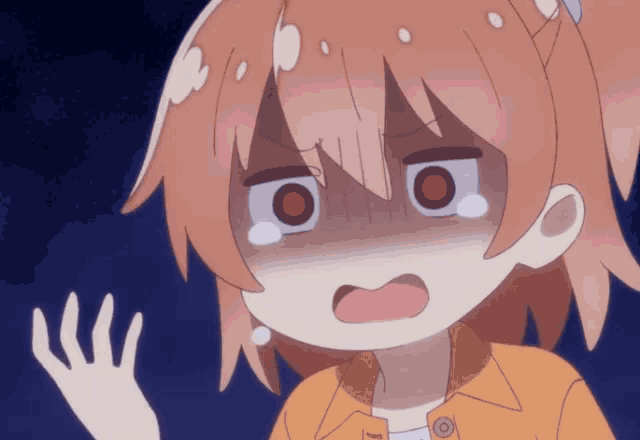 Cute Anime Hinata Hoshino Crying GIF