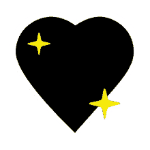 black heart sparkle