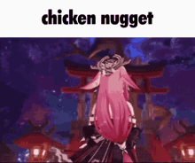 Yae Miko Chicken Nugget GIF - Yae Miko Chicken Nugget Trinity GIFs