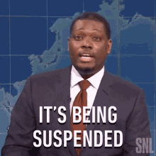 Its Being Suspended Saturday Night Live GIF - Its Being Suspended Saturday Night Live Weekend Update GIFs