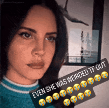 Lana Lana Del Rey GIF - Lana Lana Del Rey Lana Del Rey Even She Was Weirded Tf Out GIFs