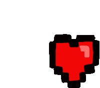 Heart Minecraft Sticker - Heart Minecraft Stickers