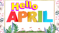 Hello April Sticker