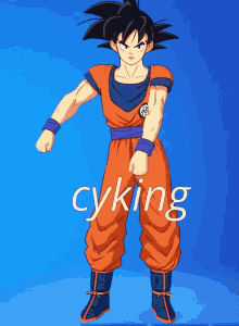 Goku Fortnite Cyking GIF - Goku Fortnite Cyking Floss GIFs