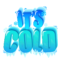 Its Cold Freezing Sticker - Its Cold Freezing Chilly Stickers