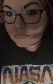 nerd girl tongue out selfie
