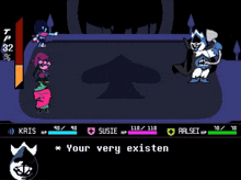 a screenshot of a video game with the words by the knight 's will i shall shatter your heart to pieces on the screen