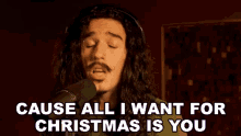 Cause All I Want For Christmas Is You Anthony Vincent GIF