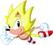 sonic thumbs up hair colors sonic the hedgehog