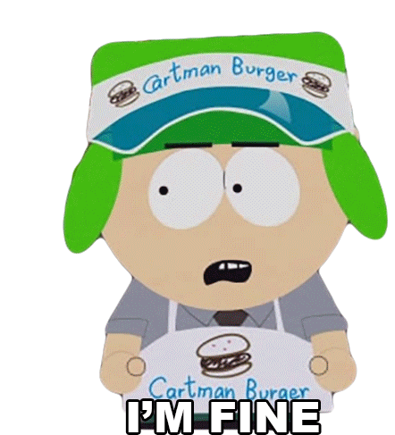 Im Fine Kyle Broflovski Sticker - Im Fine Kyle Broflovski South Park Stickers