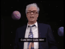 harry caray cubs win fly the w cubbies