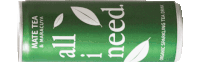 a green can of all i need sparkling tea