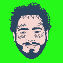 Post Malone Post Malone Tattoo GIF - Post Malone Post Malone Tattoo Vote By Mail GIFs
