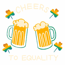 cheers to equality equality beer cheers rainbow
