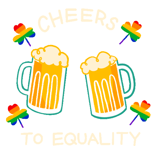 Cheers To Equality Equality Sticker